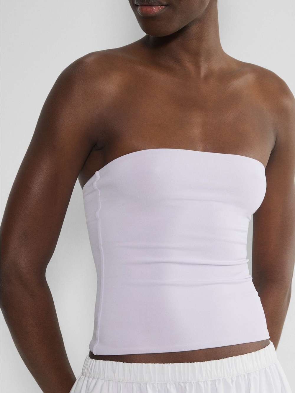 Aritzia White Strapless Tube Top